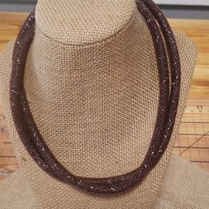 Swarovski cristal net necklace